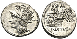 L. Appuleius Saturninus, Denario, ... 