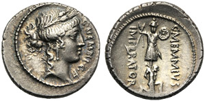 C. Memmius C.f., Denarius, Rome, ... 
