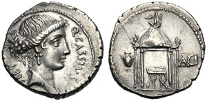 Q. Cassius Longinus, Denarius, ... 