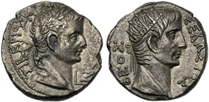 Tiberio (14-37), Tetradracma, ... 
