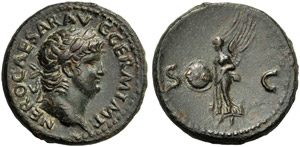 Nero (54-68), As, Rome, c. AD 65; ... 