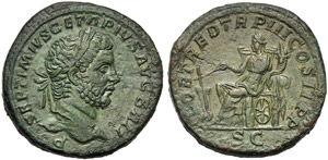 Geta (209-212), Sesterzio, Roma, ... 