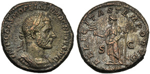 Macrino (217-218), Asse, Roma, ... 