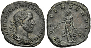 Aemilian (253), Sestertius, Rome, ... 