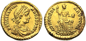 Valentinian II (375-392), Solidus, ... 