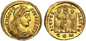 Teodosio I (379-395), Solido, ... 