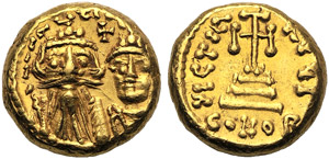 Constans II  with Constantinus IV ... 