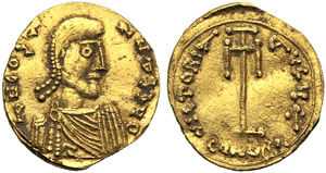Costantino IV (668-685), Tremisse, ... 