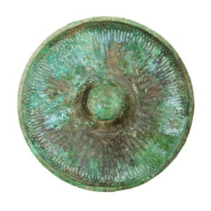 Omphalos phiale greca in bronzo  V ... 