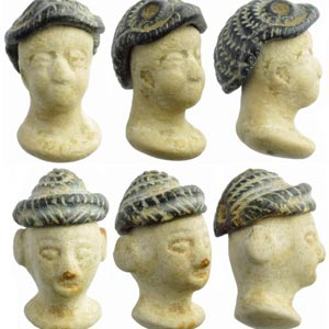 A pair of Bactrian heads ... 