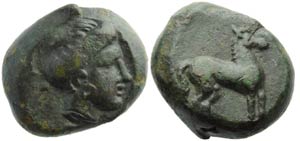 Sicily, Eryx, Bronze, c. 400-340 ... 