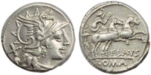 Decimius Flavus, Denarius, Rome, ... 