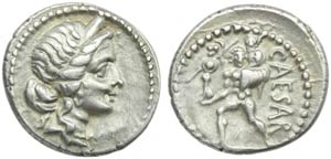 C. Julius Caesar, Denarius, ... 