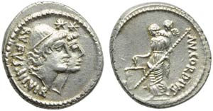 Mn. Cordius Rufus, Denarius, Rome, ... 