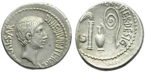 C. Caesar Octavianus, Denarius, ... 
