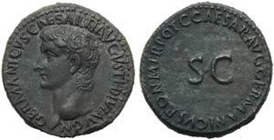 Germanico (Gaio, 37-41), Asse, ... 