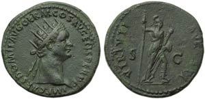 Domitian (81-96), Dupondius, Rome, ... 