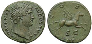 Adriano (117-138), Dupondio, Roma, ... 