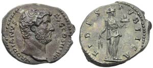 Adriano (117-138), Denario, Roma, ... 