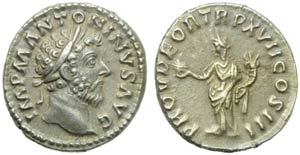 Marco Aurelio (161-180), Denario, ... 