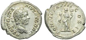 Geta (209-212), Denario, Roma, 211 ... 