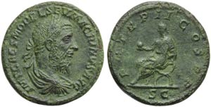 Macrino (217-218), Sesterzio, ... 