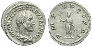 Gordiano I (238), Denario, Roma, ... 