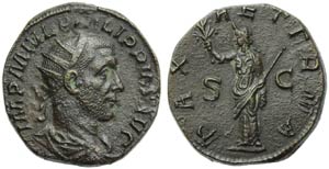 Filippo I (244-249), Dupondio, ... 