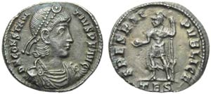 Costanzo II (337-361), Siliqua ... 