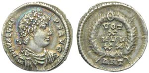 Valente (364-378), Siliqua, ... 