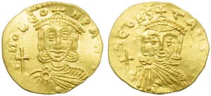 Leone III (717-741), Solido, ... 