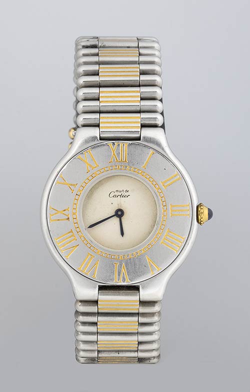 CARTIER 21 Must de Cartier ladies stainless Bertolami Fine Art