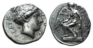 Bruttium, Terina, c. 425-420 BC. ... 