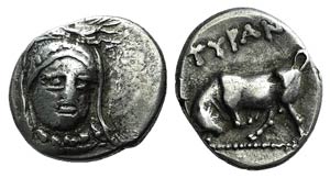 Skythia, Tyra, c. 330-310 BC. AR ... 
