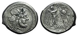 Anonymous, Rome, after 218 BC. AR ... 