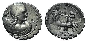 Q. Crepereius M.f. Rocus, Rome, 69 ... 