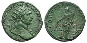 Trajan (98-117). Æ Dupondius ... 