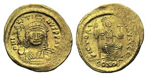 Justin II (565-578). AV Solidus ... 