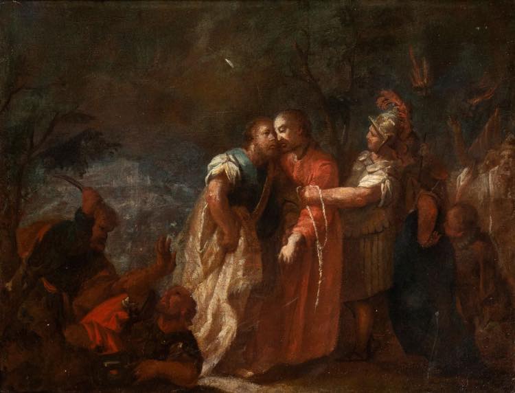The Arrest of Christ in the garden of Olives - Bertolami Fine Art