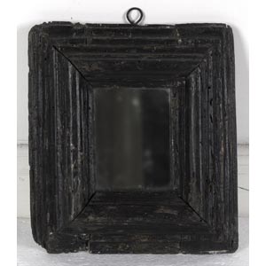 Wall mirror with ebonised wooden ... 