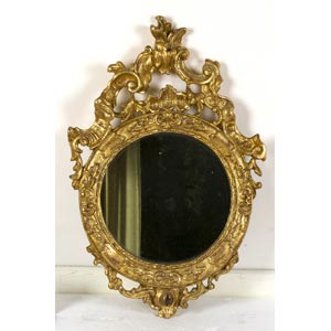 Wall mirror with round ... 
