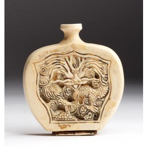Carved dragon Ivory snuff ... 