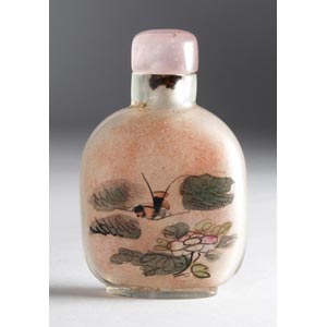 Glass snuff bottle;XX Century; 6,4 ... 