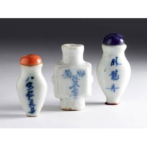 Painted ceramics snuff bottle;XX ... 