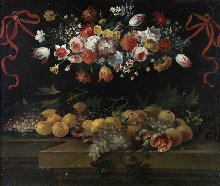 ANONYMOUSStill life with flowers ... 