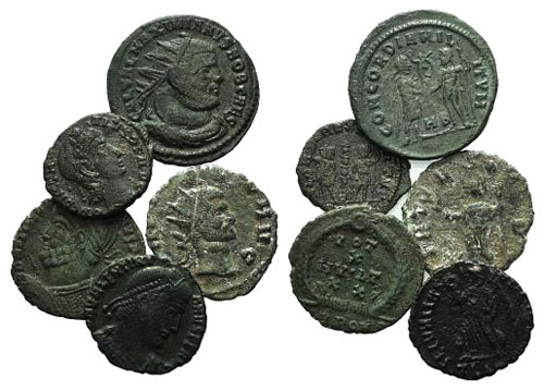 Lot of 5 Roman Imperial Æ coins, ... 