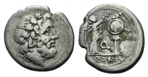 Q series, Apulia, 211-210 BC. AR ... 