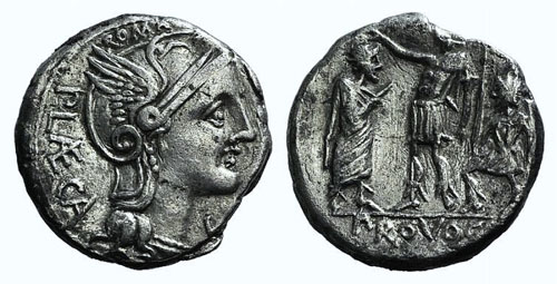 P. Laeca, Rome, 110-109 BC. AR ... 