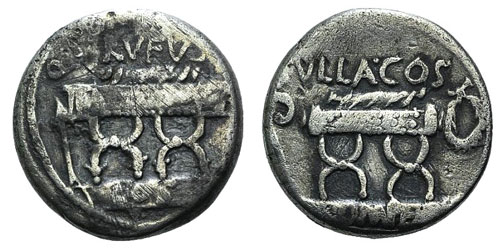 Q. Pompeius Rufus, Rome, 54 BC. AR ... 