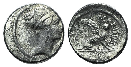 T. Carisius, Rome, 46 BC. AR ... 